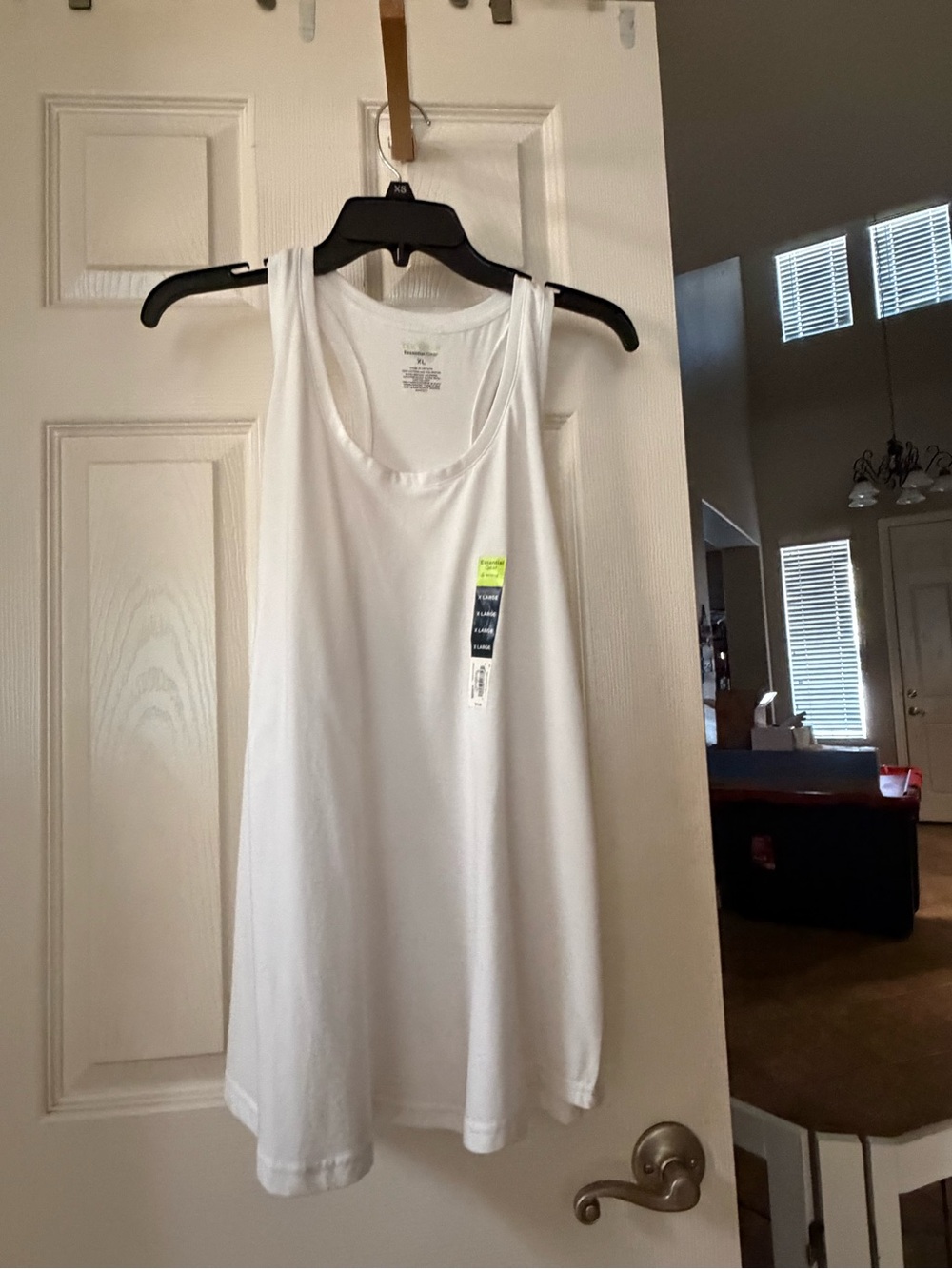 tek gear White Racerback Tank Top
